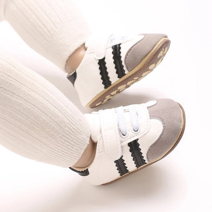 Baby Boys Girls Spring Autumn Shoes 0-1 Year First Walker Fashion Striped Rubber Soles Casual Sports Newborn