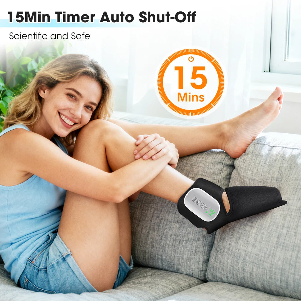 New Wireless Air Pressure Foot Massager,Electric Heating Ankle Massage,Airbag Compression,Ankle Joint Sole Muscle Relax Care