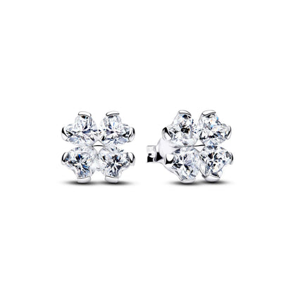 925 Sterling Silver Floral Necklaces Stud Earrings Charms Four‑Leaf Clover Sugar Skull Tiger Ghost Beads Fit Bracelet Jewelry