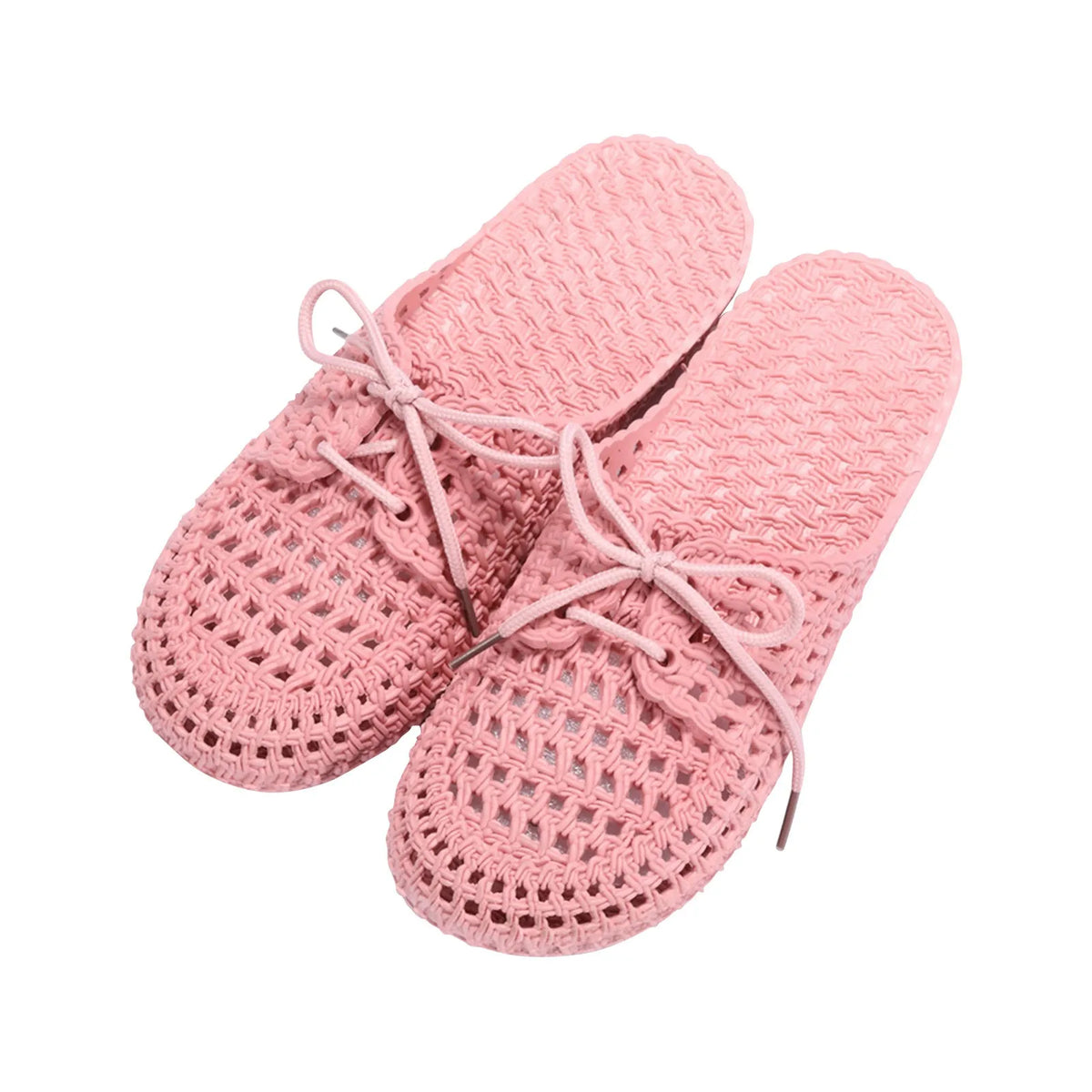Lace Up Slippers Women Flat Sandals Summer Vacation Beach Shoes Daily Home Non Slip Soft Slippers Ladies Sandalias Mujer