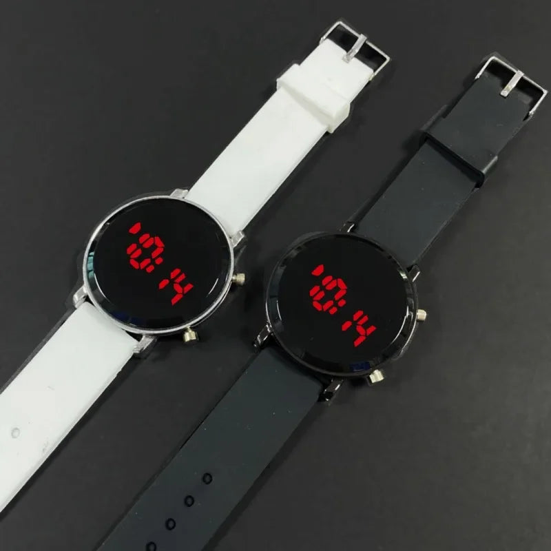 Simple Round LED Watch Fashion Digital Watches for Woman Casual Sport Men's Electronic Wristwatch Clock reloj digital mujer