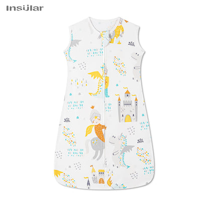 Sleeveless Vest Baby Sleeping Bag Cotton Thin Breathable Pajamas Anti-Kicking Cocoon for Newborn Envelope Sleep Sack Bedding