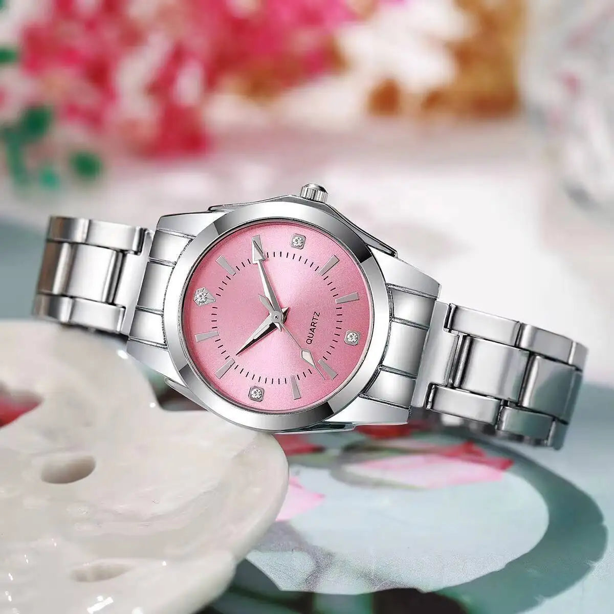 Fashion Rhinestone Women Watches Casual Quartz Wrist Watches For Ladies Clock Relogio Feminino（Without box）