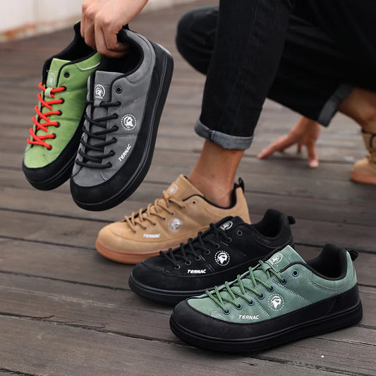 2026 New Men Wide Toe Barefoot Athletic Shoes Minimalist Zero Drop Hiking Running Shoes Anti Slip Outdoor Casual Sports Sneakers