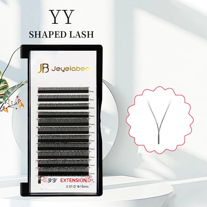 JB Jeyelabeau W Shape Eyelashes Extensions YY Shaped Eyelash Extension 3D 4D 5D 6D 8D Premade Fans Auto Flowering Russian Lashes
