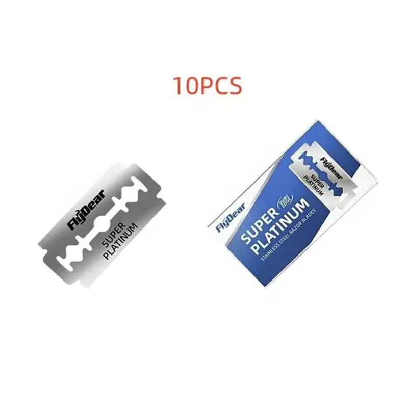 10 Pcs/100PcsDouble Edge Razor Blades for Shaving Men, Professional Barber Razor, Beard Trimmer Tool