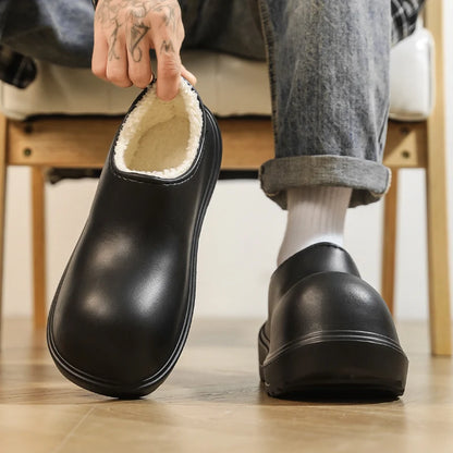 EVA New Slip-On Chef Shoes Men and Women General Casual Big Head Shoes lightweight Thick Soles All Wear Rain Shoes