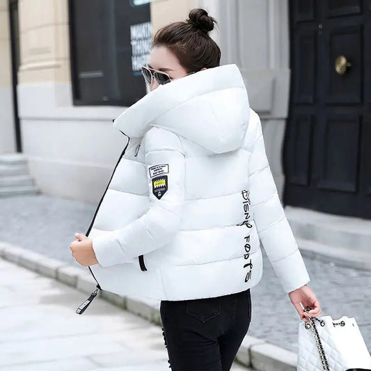Women's Short Hooded Puffer Jacket