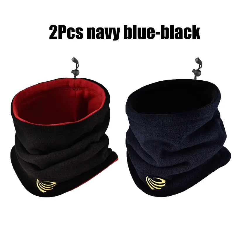 2/6pcs Fashion Winter Camping Warm Fleece Neck Gaiter Ski Tube Scarf Snowboard Face For Men & Women Outdoor Cycling Cold-proof