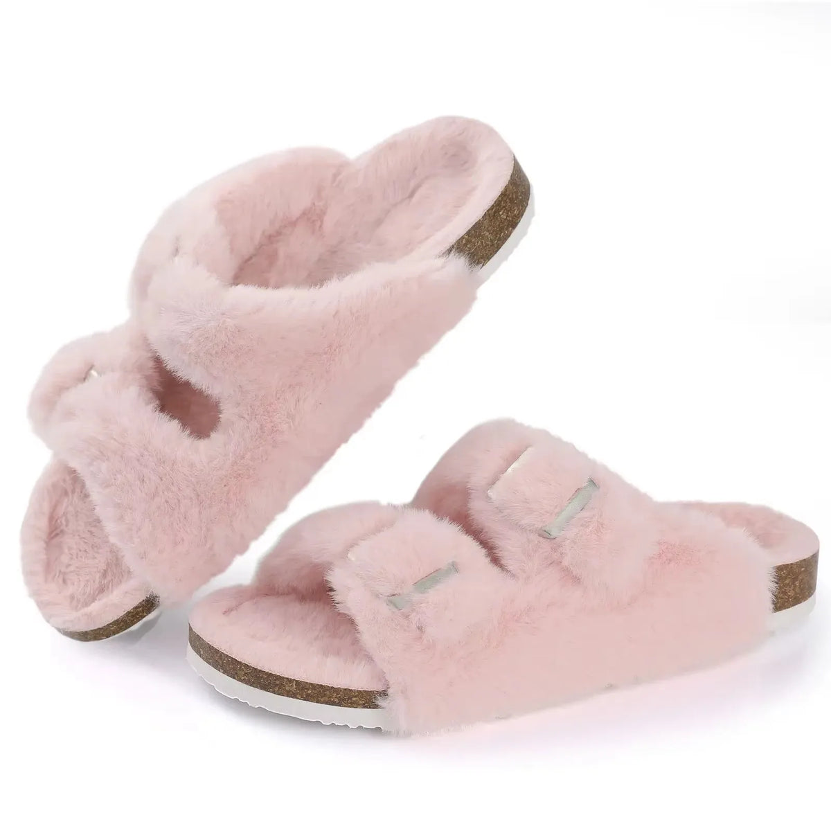 Asgard Women's Suede Clogs Leather Mules Cork Footbed Sandals Arch Support Aldult Four Seasons Adjustable Buckle Potato Shoes