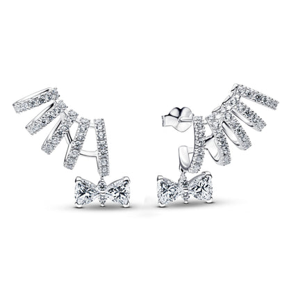925 Sterling Silver Floral Necklaces Stud Earrings Charms Four‑Leaf Clover Sugar Skull Tiger Ghost Beads Fit Bracelet Jewelry