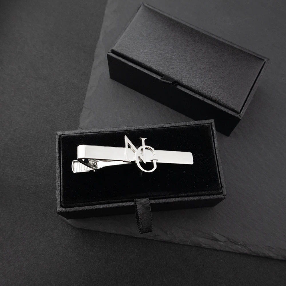 Men's Personalized Mother Child Name Tie Clip Made of Stainless Steel, The Best Men's Jewelry Gift