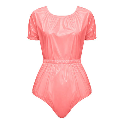 Womens Mens Leak-proof Diaper Cover Jumpsuit Elastic Waist Tear-away Bodysuit Waterproof Nursing Special Needs Reusable Diaper