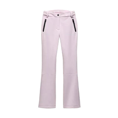 Warm Women's Skiwear Jumpsuit With Belt Stand Collar Full Sleeve Zipper Straight Thicken Jumpsuits 2026 Winter Lady Chic Clothes