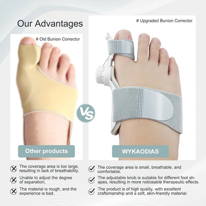 Rotatable Soft Big Toe Partition Buffer Pads, Flexible Foot Protective Cushion Sleeves Fit Left And Right Feet For Daily Home