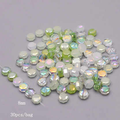 Multiple Styles Shapes Heterogeneous Multi-color Faceted Crystal Glass Beads for Jewelry Making DIY Necklace