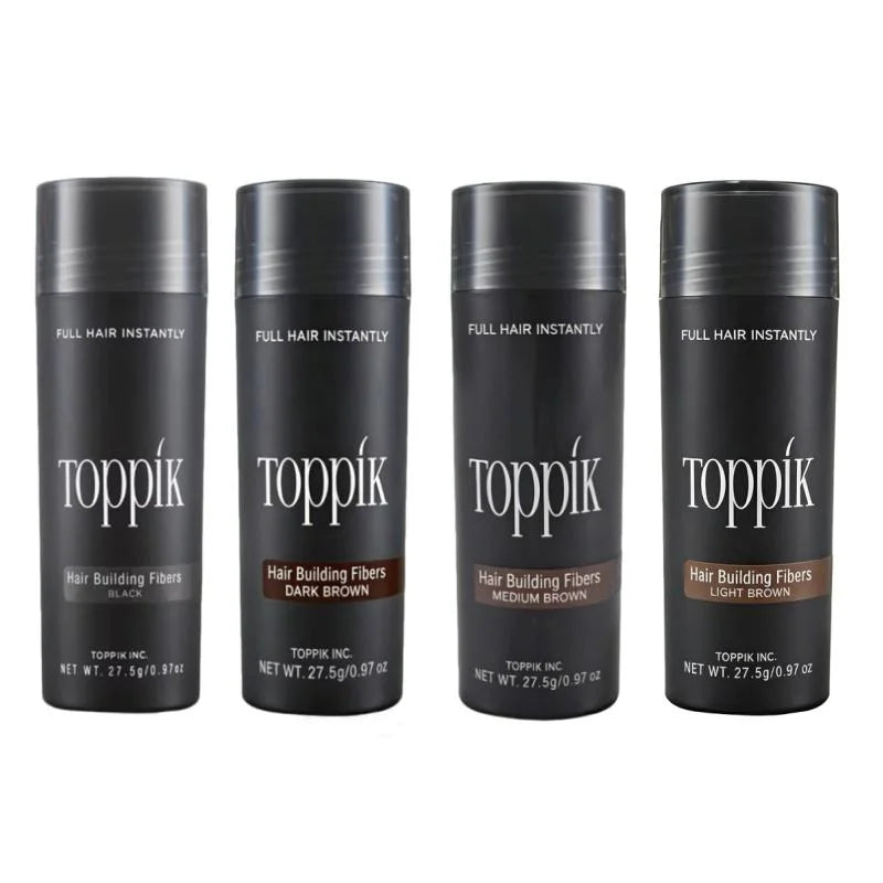 Toppik Hair Fibers, Hair Building Fibers, Fill In Fine or Thinning Hair Instantly Thicker, Fuller Looking, Man and Woman