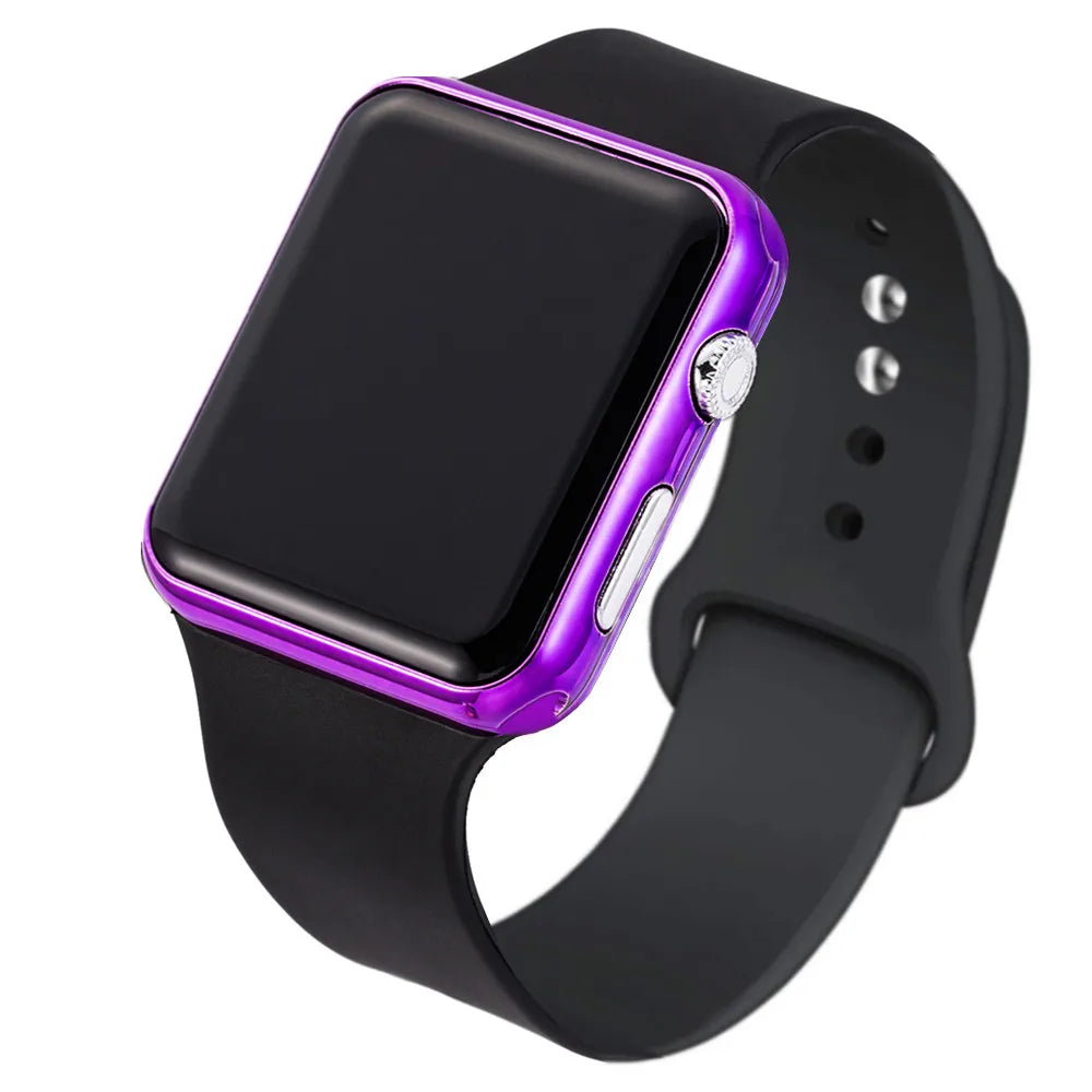 Simple Digital Watches for Woman Electronic Square Sport LED Men's Wristwatch Fashion Casual Silicone Ladies Clock Reloj Mujer