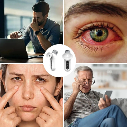 Electric Eye Massager with Nano Steam Moisturizing Spray Eye Massage Device for Dry Eye Eyes Massage Humidifier for Eye Care