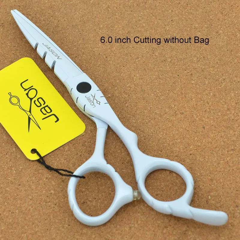 Jason 5.5/6 inch Hair Scissors Japan Steel Hair Cutting Scissors for Hairdresser Thinning Shears Barber Haircut Supplies A0066D