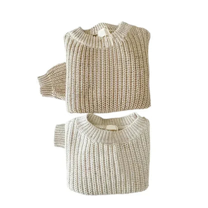 Autumn Baby 0-6Y Boys Girls Knit Sweater Clothes Toddler Infant Kids Knitwear Cotton Soft Winter Long Sleeve Baby Pullover Tops