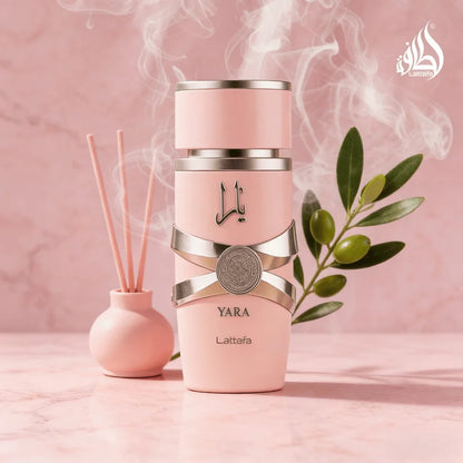 Lattafa Yara Eau De Parfum 100ml/3.4oz For Women - Viral Famous Fragrance With Vanilla, Marshmallow, Strawberry & Tropical Fruit Notes | Long-Lasting Creamy Gourmand Scent | Feminine Luxury Arabian Perfume In Iconic Pink Bott