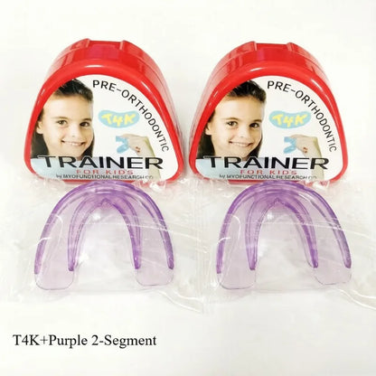 T4K Children's Dental Tooth Orthodontic Appliance Trainer Set for Kids Teeth Alignment Braces Soft and Hard Phase Mouthpieces