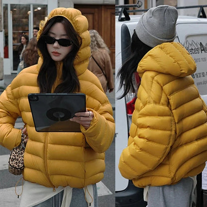 Women's Hooded Quilted Puffer Jacket