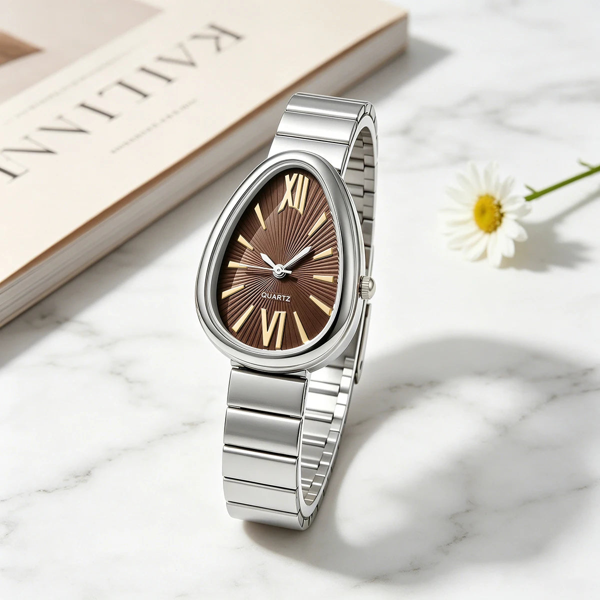 Casual Fashion Alloy Women Quartz Watches Anniversary Gift Business Wristwatches