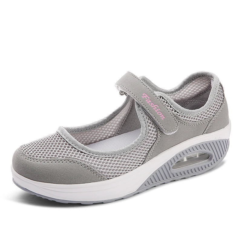 Women's Mesh Breathable Loafers Sneakers Solid Color Front Summer Walking Casual Shoes