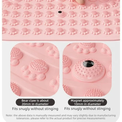 Magnetic Foot Massage Mat Silicone Acupressure Pad Pain Relief Circulation Relaxation Exercise Plantar Foot Care Tools