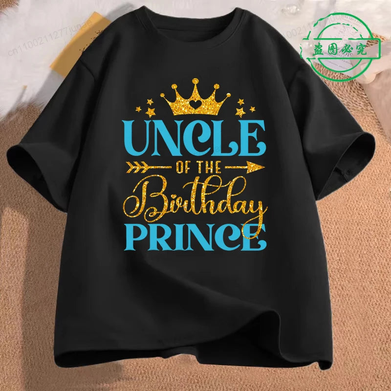 Family Matching Outfits Birthday Princess Girls Party T-Shirt Harajuku Shirts Parents Children Dad Mom T-Shirts Clothing