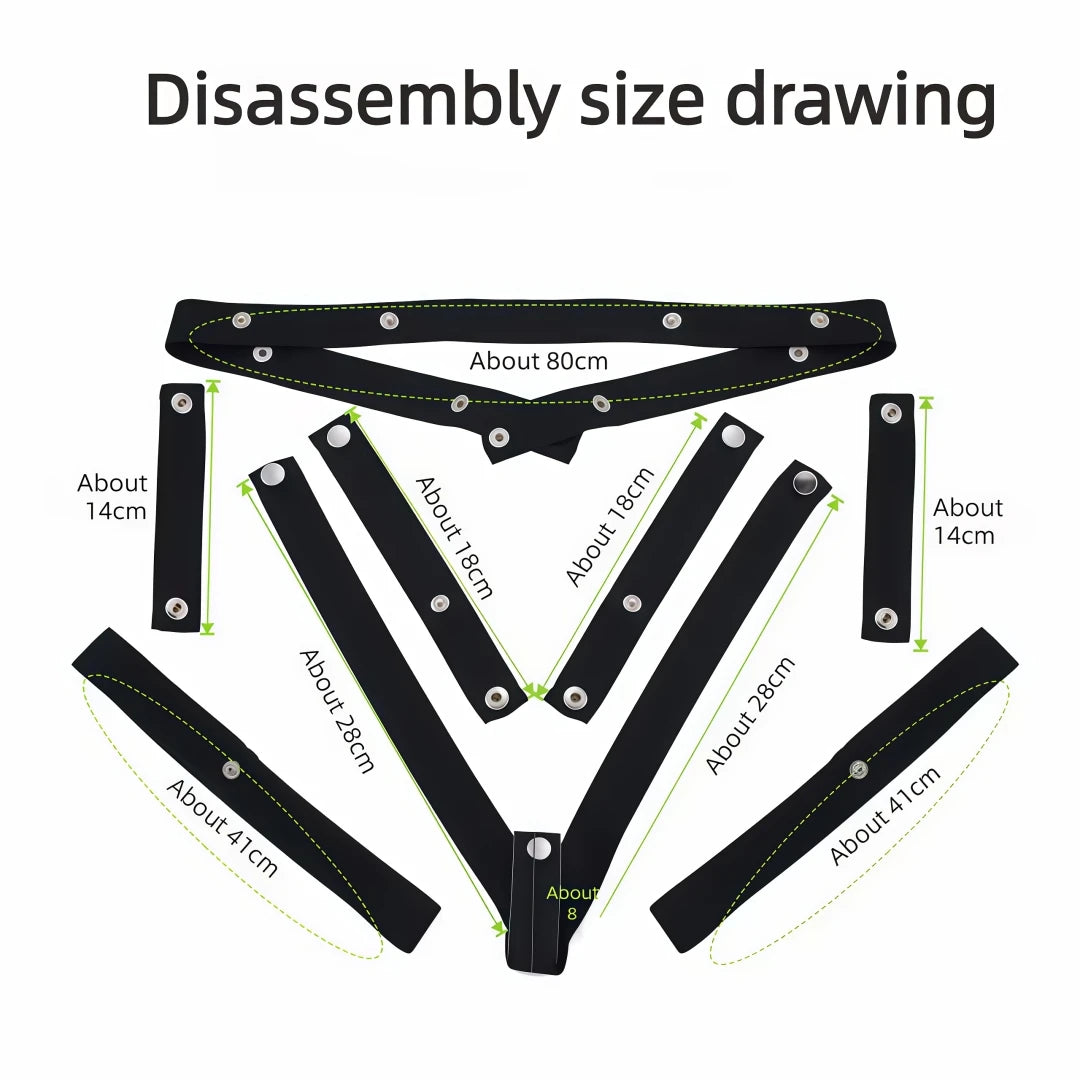 Male Chastity Cage Auxiliary Harness Adjustable Anti Off Detachable Belt Crossdressing Sissy Men Intimate Accessories Adult Toy