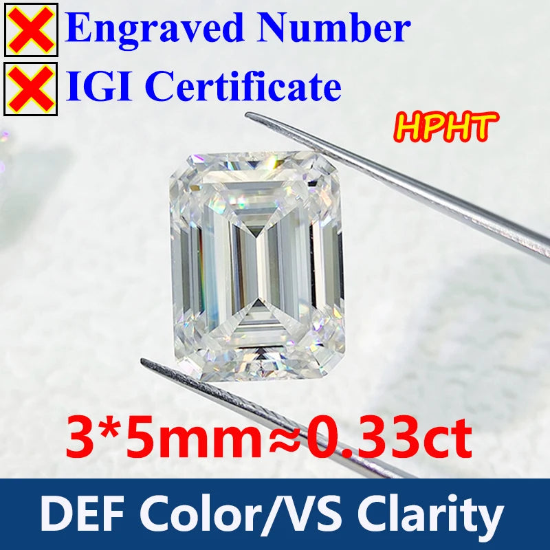 GH Color Oval HPHT Lab Grown Diamond No IGI Certificate 3EX DEF Color VS Clarity Pear CVD Lab Grown Diamond Gems