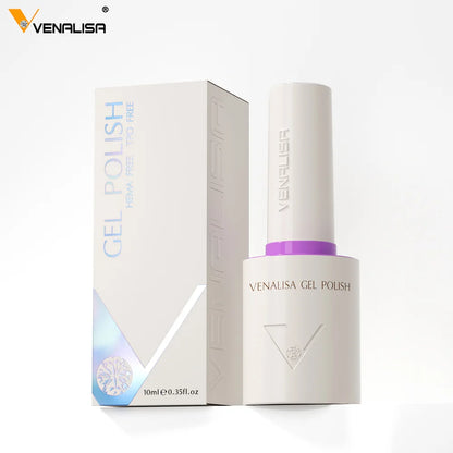 Venalisa 10ml Nail Gel Hema/TPO Free Base Ultra Glossy Diamond Tempered Long Wear Top Coat Velvet Matt Top Semi Permanent Gel
