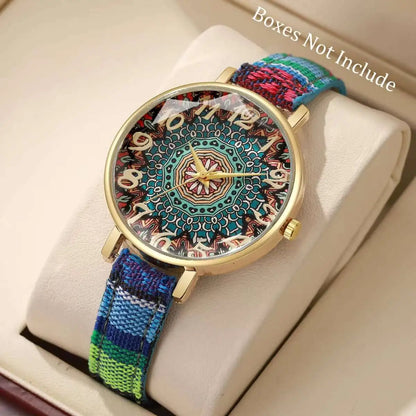 Vintage Leather Strap Women Watches Arabic Dial Quartz Watch for Ladies Clock Reloj Mujer（Without Box）