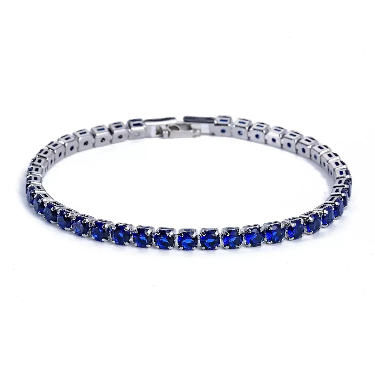 MxGxFam ( 19 cm 17 cm x 4 mm ) Promotion Gold Plated 18 k Multiple Colors Powder Zirconia Bracelet For Women Fashion Jewelry