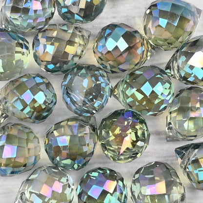 10*8mm Czech Crystal Waterdrop Beads Shiny Faceted Glass Strawberry Beads for Jewelry Making Needlework DIY Handmade Accessories