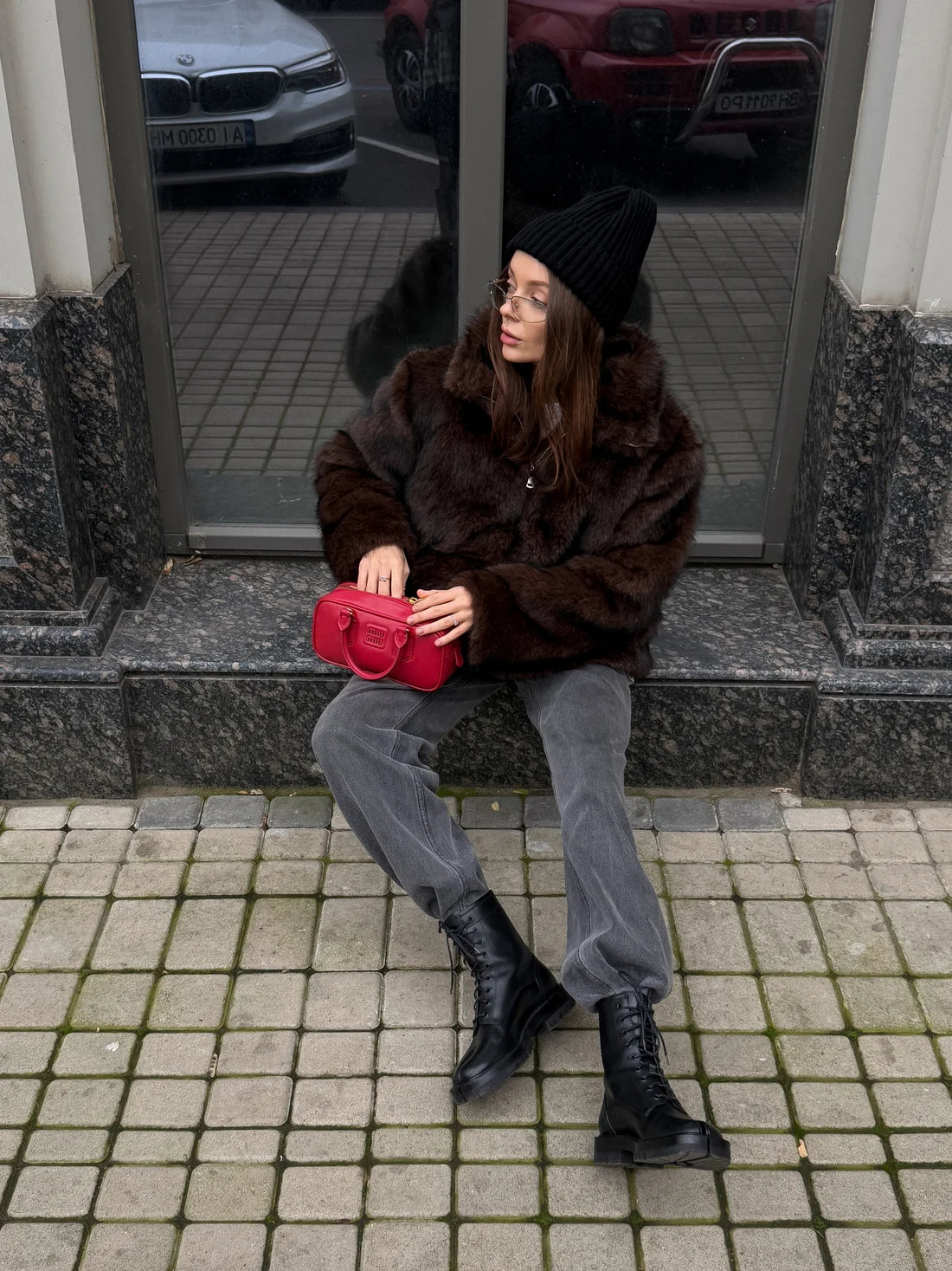Laur 2026 Designer Faux Fur Coat, New Winter Style, Warm Pullover Zipper Top Simple Stylish And Elegant