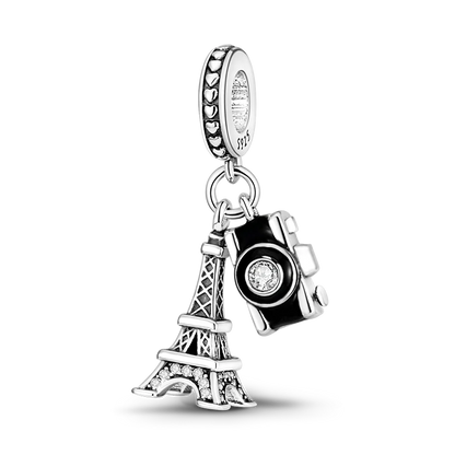 925 Sterling Silver Famous Buildings Charms Bead Milan Cathedral Colosseum Eiffel Tower Dangle Fit Original Bracelet DIY Jewelry