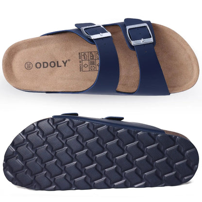 Asgard Fashion Women Clogs Slippers With Arch Support Summer Beach Shoes Classic Cork Footbed Slides Brand Double Buckle Sandals