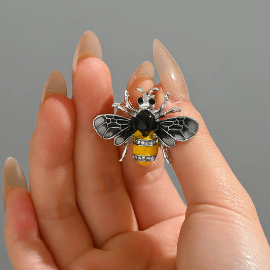 1PC Women's Fashion Trend Personalized Imitation Pearl Bee Brooch Pin Jewelry Suitable for Outdoor Dating, Party, Festival Gifts