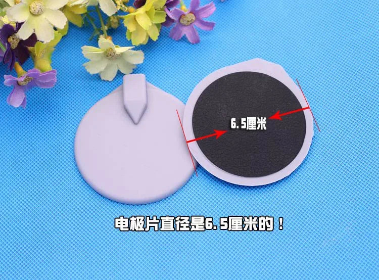 10Pcs 95mm/90*150mm Round Silicon Electrode Pads Circle Tens Carbon Electrodes/silicone Rubber Electrodes Pads for Tens Machine