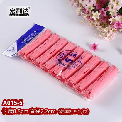 Hair Perm Rods Cold Wave Rods Hair Curling Rollers Curlers Steel Pintail Comb Hair Curler No Heat for Women Long Short Hair