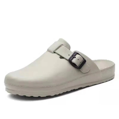 Shevalues Women Men Working Slippers Anti-Slip Operating Room Lab Waterproof Medical Sandals Shoes Nurses Soft Eva Clogs Slides
