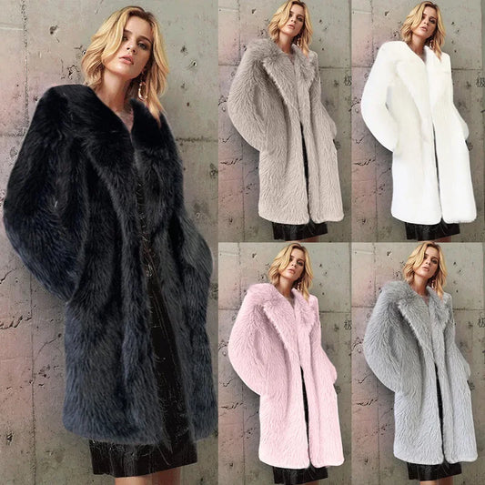 Women's Long Faux Fur Coat