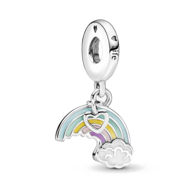 New Heart-Shaped, Charm Bead, Pig, Headphone ,Pendant Suitable For Bracelet Original DIY Exquisite jewelryaccessories 925 silver