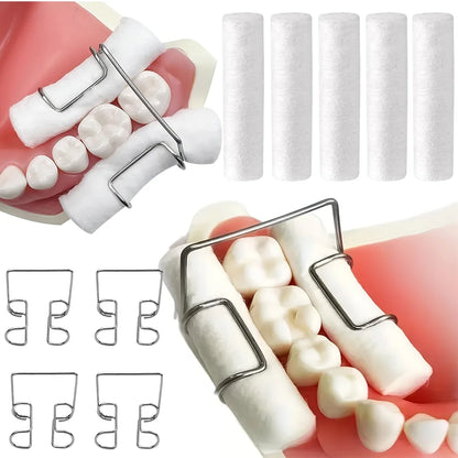 Dental Cotton Roll Holder, Cotton Rolls, Suitable for Dentists, Laboratory and Clinic Supplies