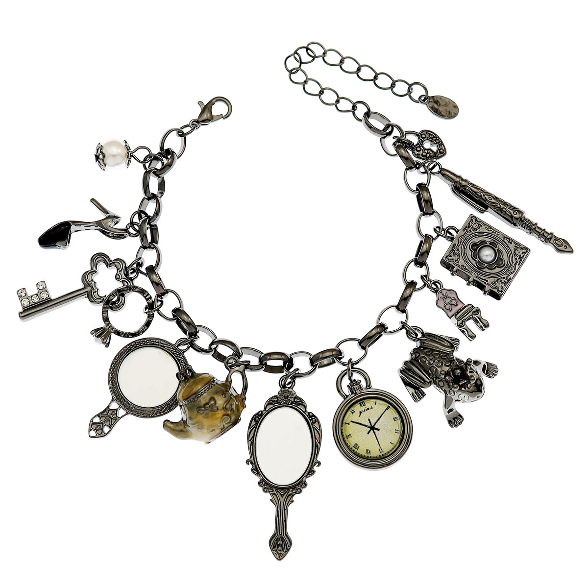 Clearance_Cat Pendant Charm Chain Link Bracelets For Women Cowgirl Cuff Bangles Fashion Jewelry Egyptian Bastet Pulseira Accesso