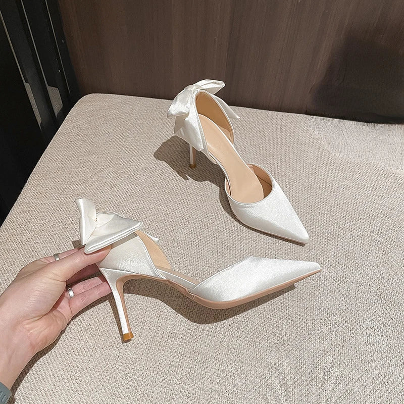 Women's Bow-Detail Pointed-Toe Occasion Heels